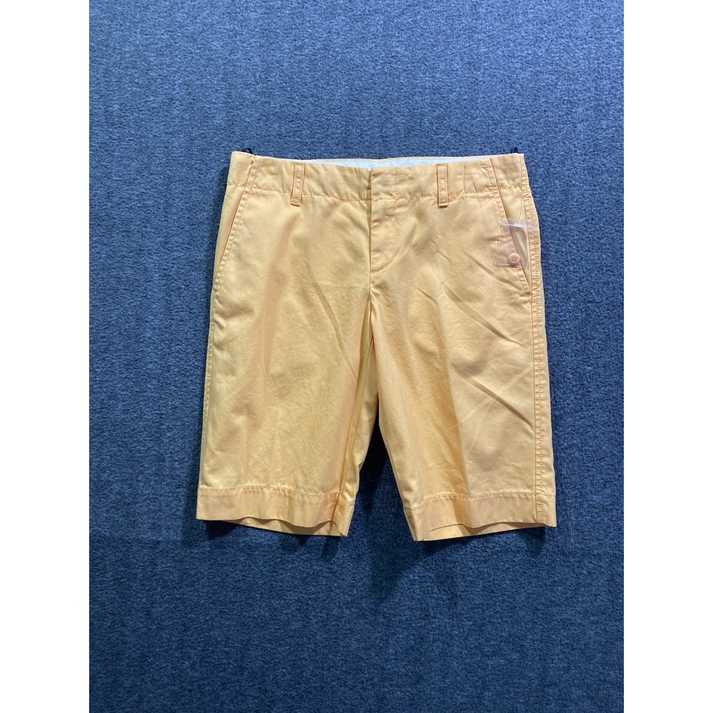 Gap Khakis Heat Wave Orange Essential Roll-Up Bermuda Shorts Size 4